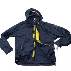POLO SPORT RALPH LAUREN Light Windbreaker Jacket Mens L Vintage Y2k Black Nylon